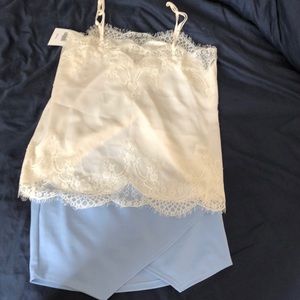 Baby blue skirt